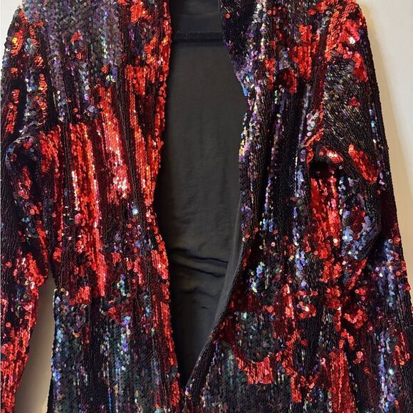 DRESS THE POPULATION Katy Reversible Sequin Body-Con Dress Women’s Size XL - Picture 6 of 9